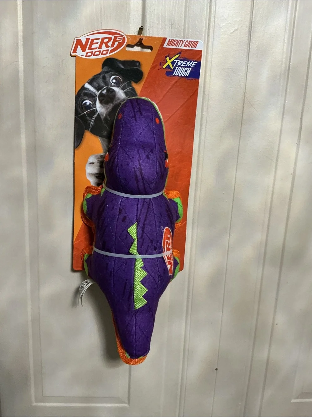 Brand New Nerf Xtreme Tough Alligator Dog Toy 14”clinker Multicolor